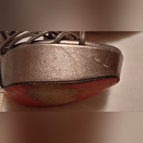 Christian Louboutin Metallic Sandals - Picture 10 of 15